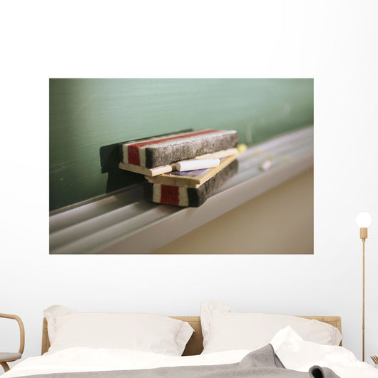 Close-Up Of Chalkboard Erasers;Ontario Canada Wall Mural