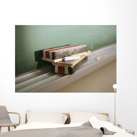 Close-Up Of Chalkboard Erasers;Ontario Canada Wall Mural