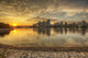 Sunset over False Creek Wall Decal 1