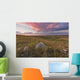 Clouds Lit At Sunset With Some Glacial Erratics Lying Wall Mural