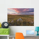 Clouds Lit At Sunset With Some Glacial Erratics Lying Wall Mural