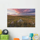 Clouds Lit At Sunset With Some Glacial Erratics Lying Wall Mural