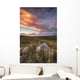 Clouds Lit At Sunset With Some Glacial Erratics Lying Wall Mural