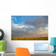 Bison Under A Passing Storm Over The Prairies Wall Mural