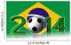 2014 Soccer Logo with Wall Decal