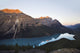 Peyto Lake A Glacial Lake In Banff National Park;Banff Alberta Canada Wall Mural