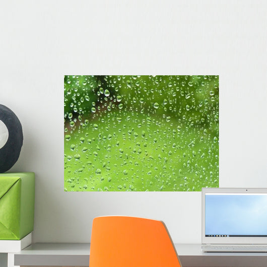 Natural Green Grass behind Wall Decal