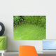 Natural Green Grass behind Wall Decal