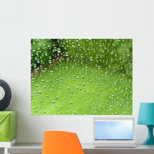 Natural Green Grass behind Wall Decal