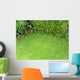Natural Green Grass behind Wall Decal