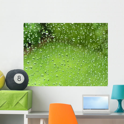 Natural Green Grass behind Wall Decal