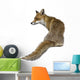 Seated Red Fox Wall Decal