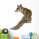 Seated Red Fox Wall Decal