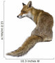 Seated Red Fox Wall Decal