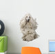 White Corded Poodle Wall Decal
