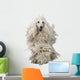 White Corded Poodle Wall Decal