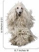 White Corded Poodle Wall Decal