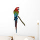 Red-And-Green Macaw Perching on Branch I Wall Decal