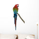 Red-And-Green Macaw Perching on Branch I Wall Decal