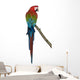 Red-And-Green Macaw Perching on Branch I Wall Decal