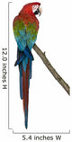 Red-And-Green Macaw Perching on Branch I Wall Decal