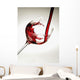 Red wine pouring into a glass Wall Mural