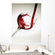 Red wine pouring into a glass Wall Mural
