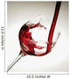 Red wine pouring into a glass Wall Mural