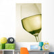 A glass of white wine Wall Mural
