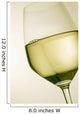 A glass of white wine Wall Mural