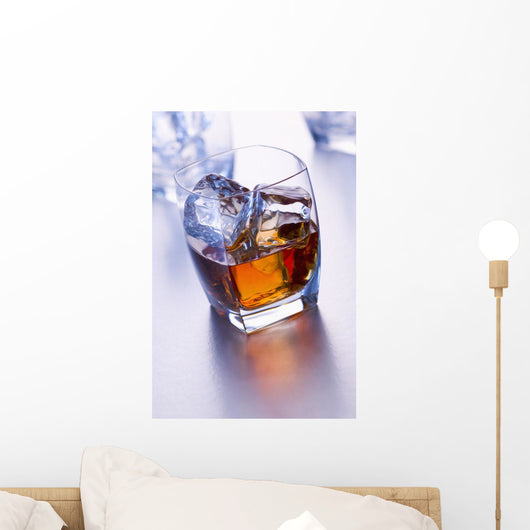 Glass of whiskey Wall Mural