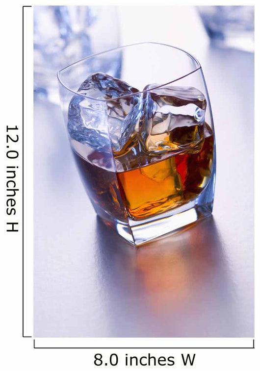 Glass of whiskey Wall Mural