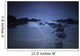 Long exposure of rocks on the beach at night;Newquay cornwall england Wall Mural