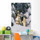 Polar Bear Cub Standing On Hind Legs Looking @ Star On Christmas Tree Wall Mural