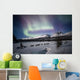 Scenic View Of Dog Team Mushing Wall Mural
