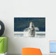 Humpback Whale Breaches Near Glacier Bay National Park Wall Mural