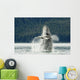 Humpback Whale Breaches Near Glacier Bay National Park Wall Mural