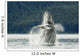 Humpback Whale Breaches Near Glacier Bay National Park Wall Mural