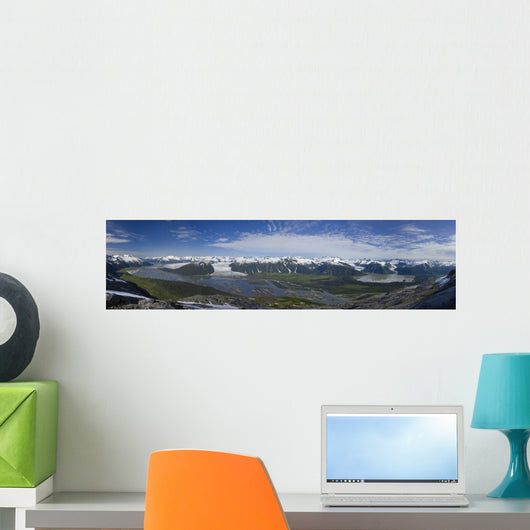 Aerial View Of Taku River Wall Mural