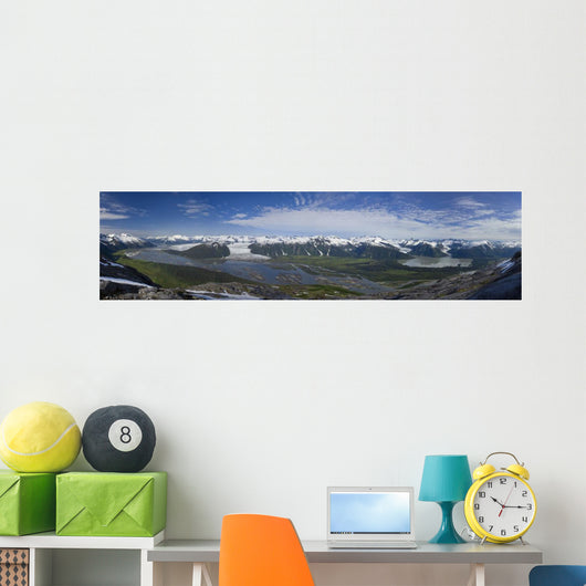 Aerial View Of Taku River Wall Mural