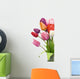 Beautiful tulips in vase Wall Decal