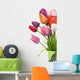 Beautiful tulips in vase Wall Decal