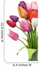 Beautiful tulips in vase Wall Decal