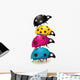 Battery ladybugs Wall Decal