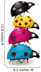 Battery ladybugs Wall Decal