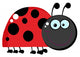 Ladybug Character Wall Decal