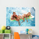 Family outside Relaxing Swimming