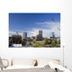 Kites Flying In Park Strip With Downtown Anchorage In Background Wall Mural