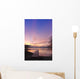 Sunrise Over A Dock In Lake Whatcom During Winter Wall Mural