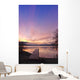 Sunrise Over A Dock In Lake Whatcom During Winter Wall Mural